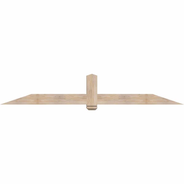 Ekena Millwork Eugene Smooth Timber Gable Bracket, Douglas Fir, 96"W x 16"H x 5 1/2"D x 5 1/2"F, 4/12 Pitch GBW096X16X0606EUG00SDF - main